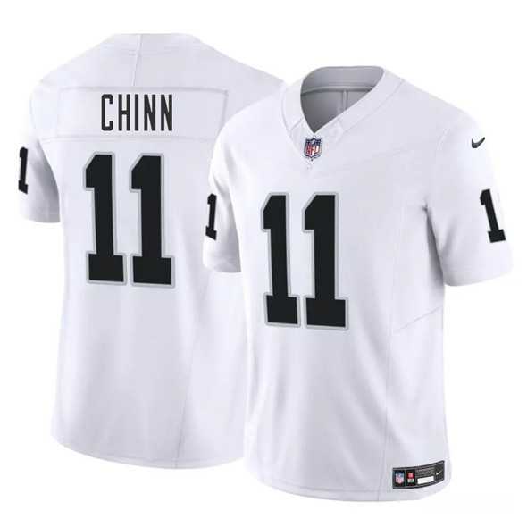 Men & Women & Youth Las Vegas Raiders #11 Jeremy Chinn White 2025 F.U.S.E. Vapor Stitched Jersey->las vegas raiders->NFL Jersey